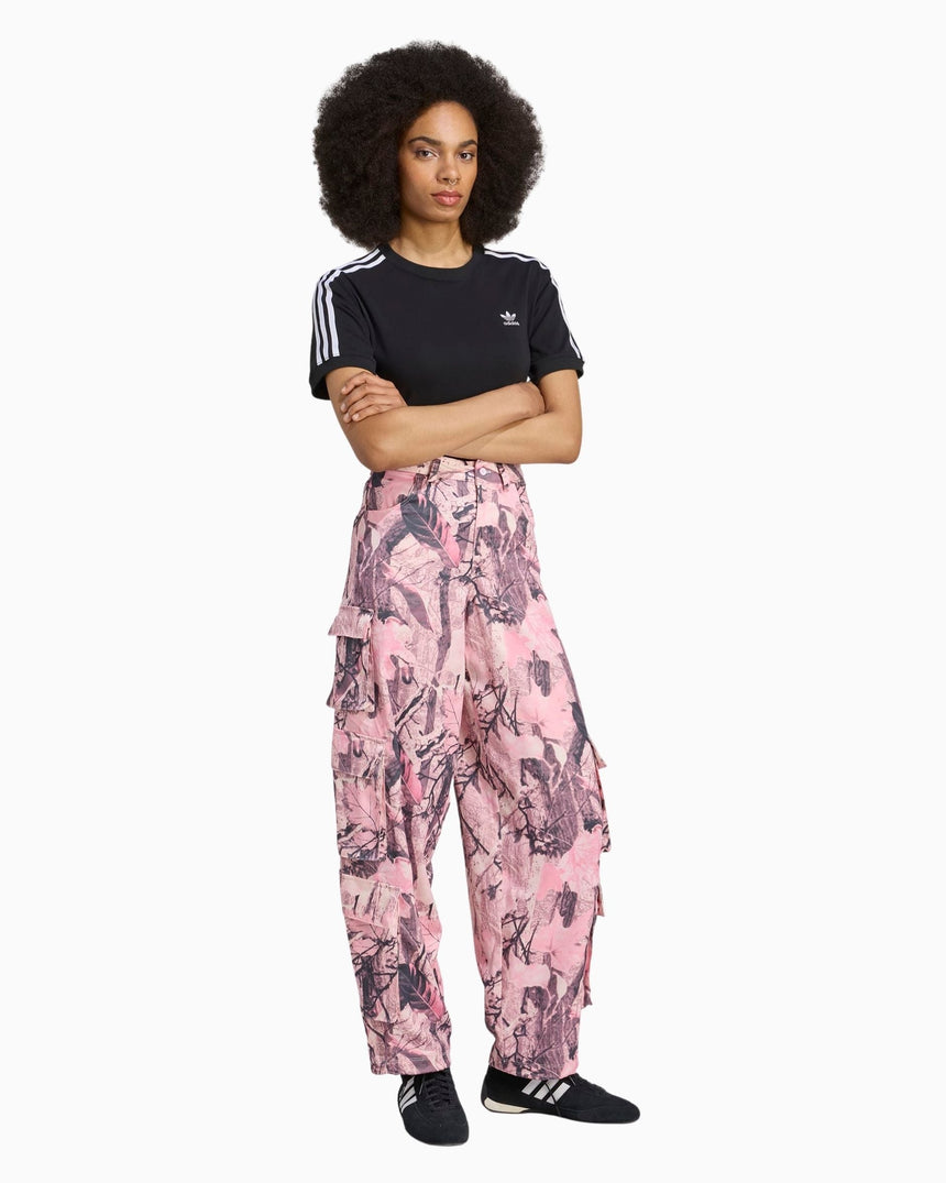 adidas Originals Leaf Camo Print Satin Cargo Kadın Pantolon