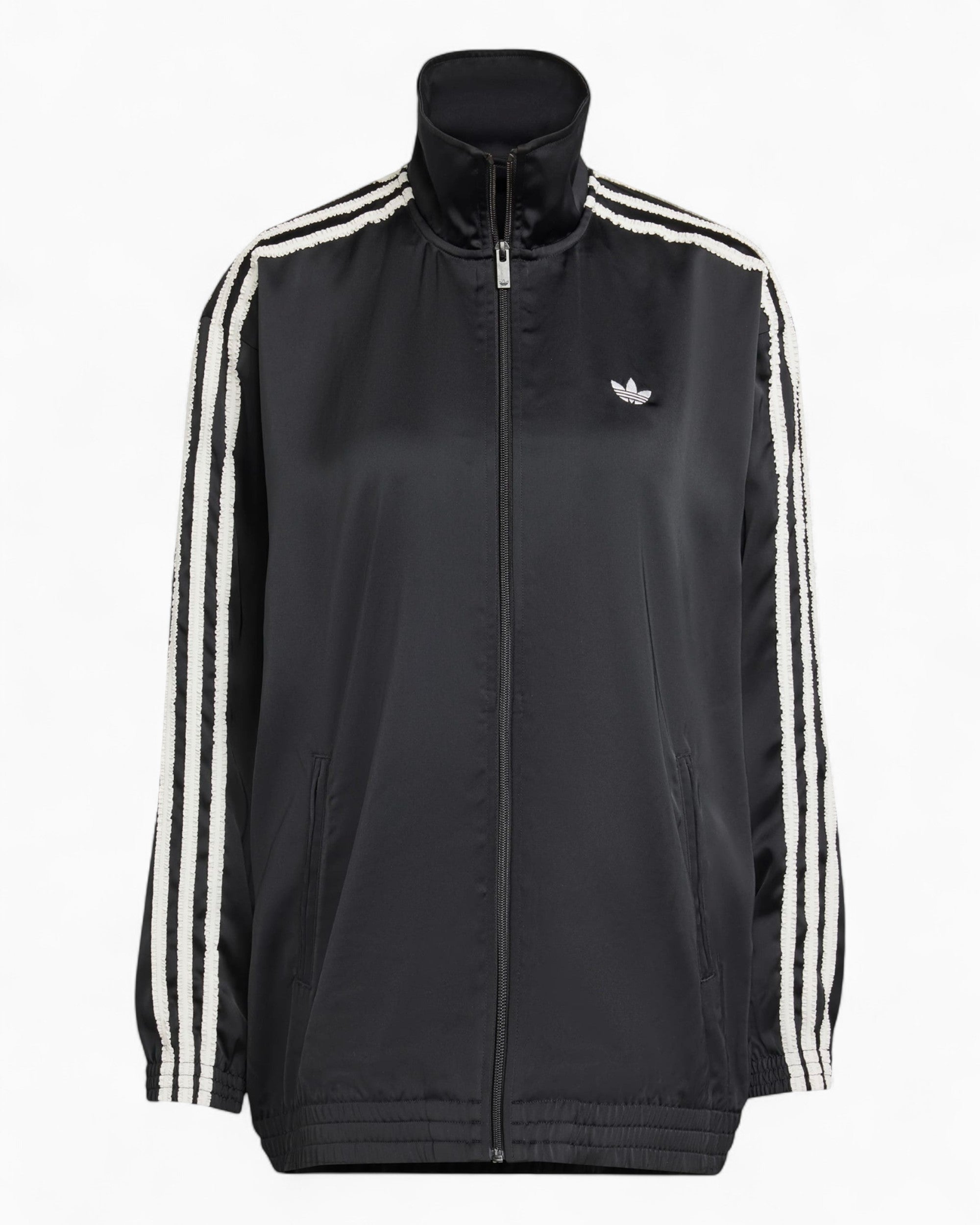 adidas Originals Satin Firebird Track Top Ruffle 3-Stripes Kadın