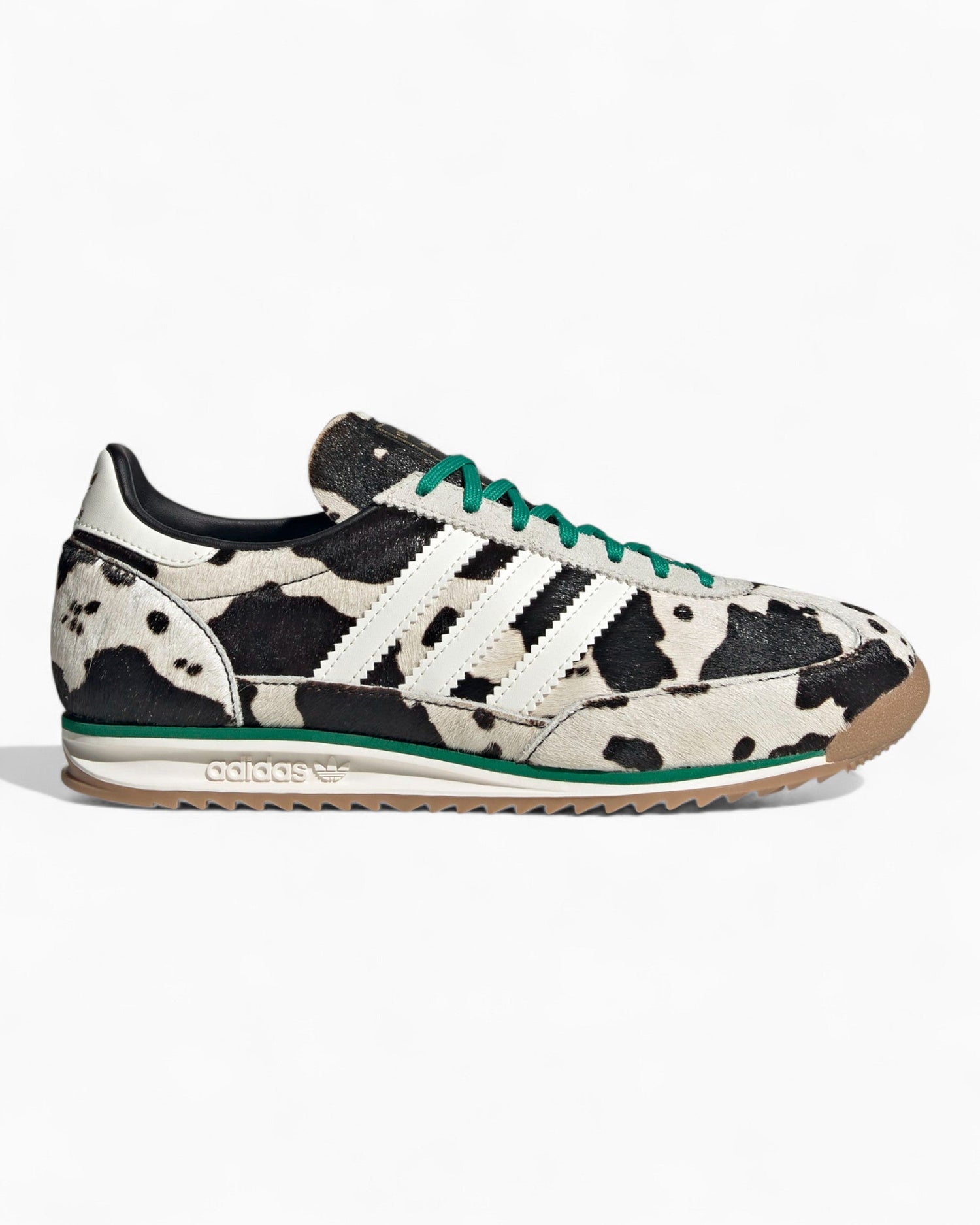 adidas Originals SL 72 OG "Cow Print" Kadın Sneaker Core Black/Off White/Court Green