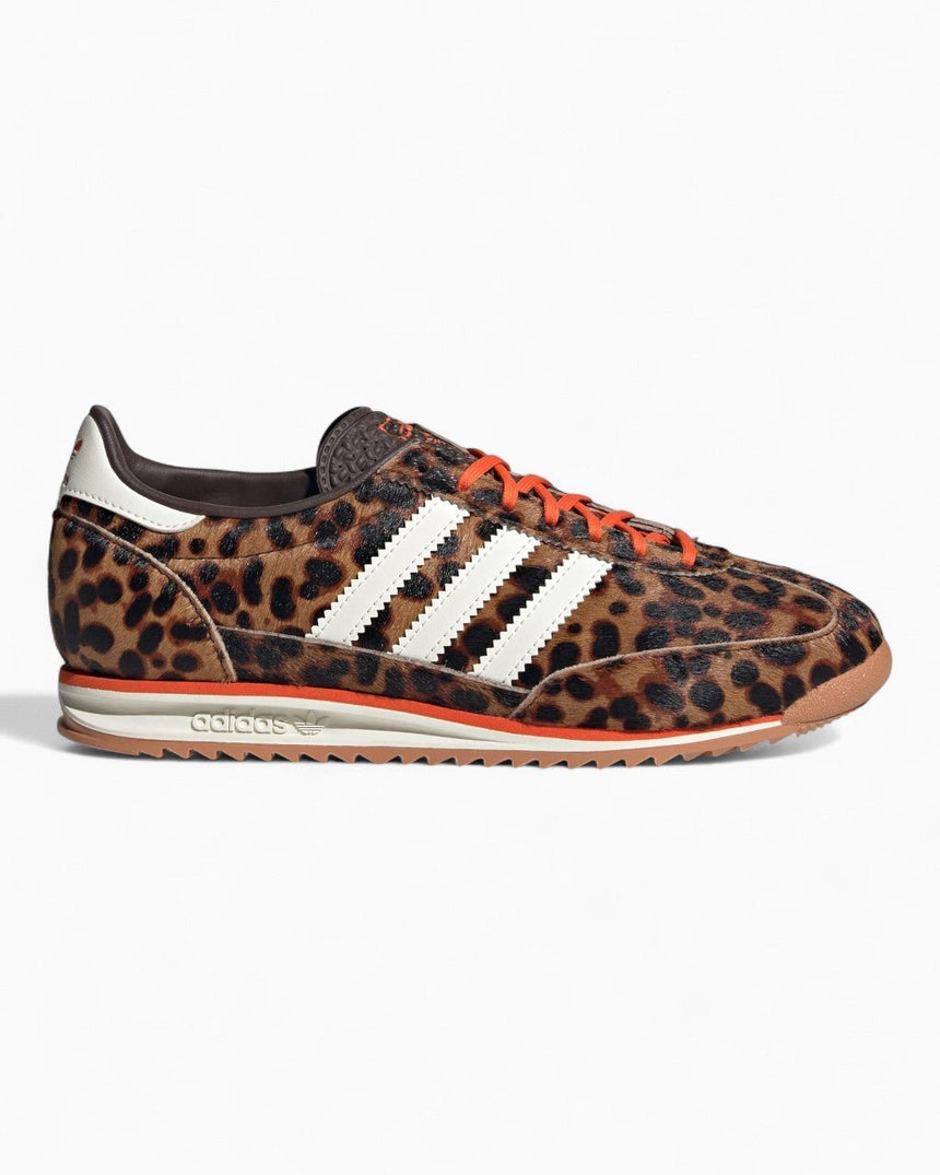 adidas Originals SL 72 OG "Leopard Print" Kadın Sneaker Dark Brown / Off White / Semi Impact Orange