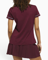 adidas Originals Solid Kadın Polo T-Shirt Maroon