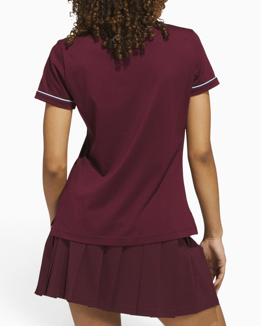 adidas Originals Solid Kadın Polo T-Shirt Maroon
