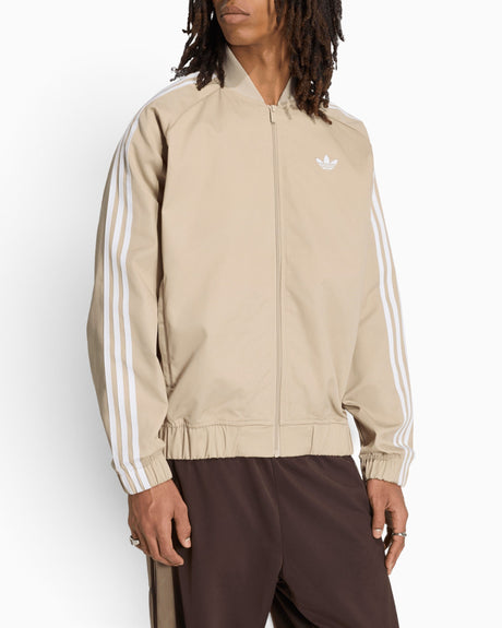 adidas Originals SST Adicolor Classics Cotton Twill Track Top Erkek Ceket Khaki Three