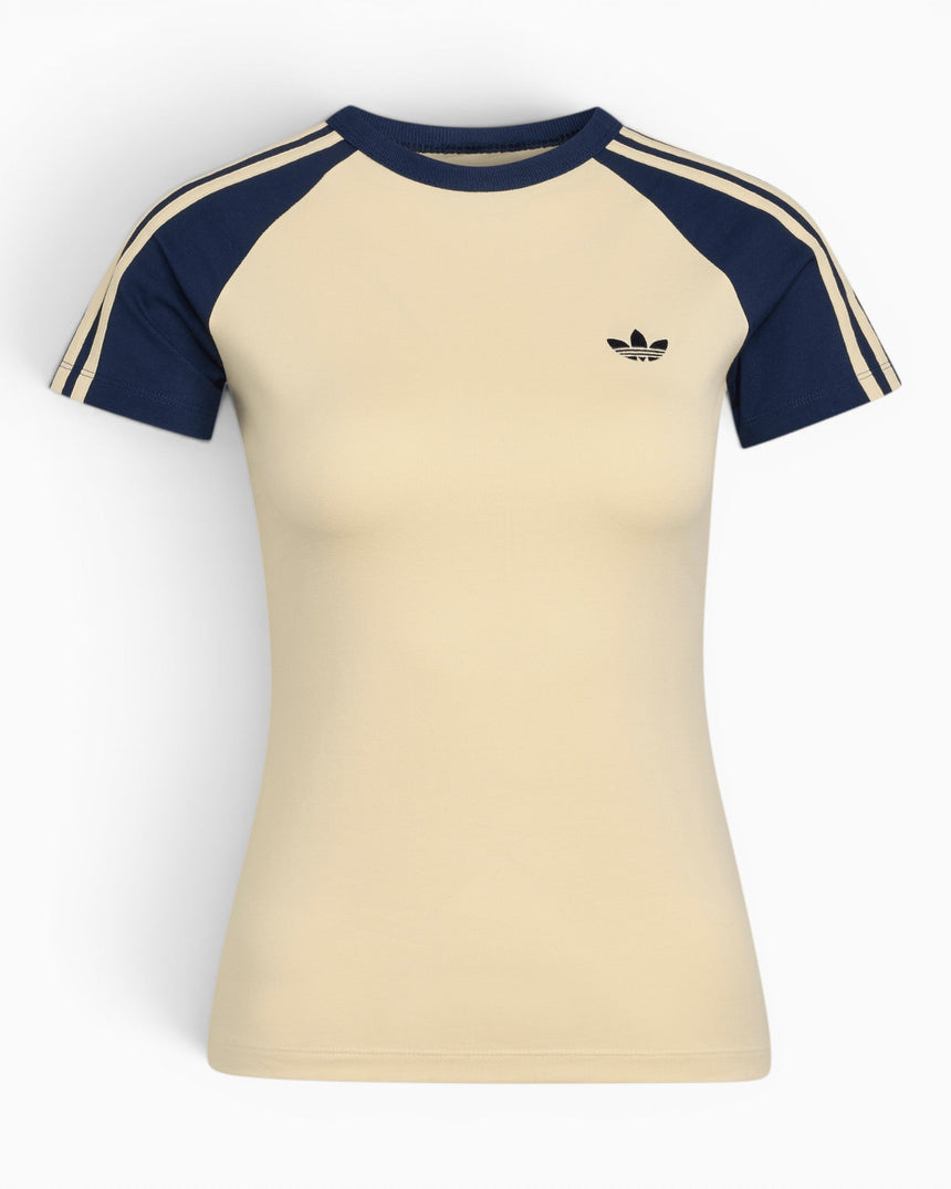 adidas Originals SST Kadın T-Shirt Warm Vanilla/Night Indigo