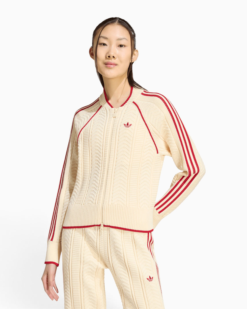 adidas Originals SST Track Top Kadın Hırka Warm Vanilla/Team Victory Red