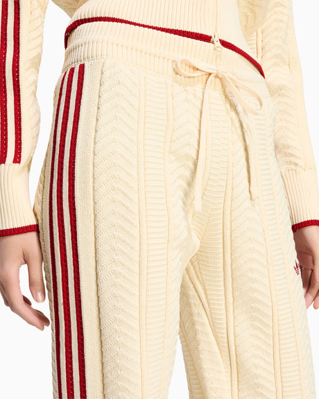 adidas Originals SST Wide Leg Trackpant Kadın Pantolon Warm Vanilla/Team Victory Red