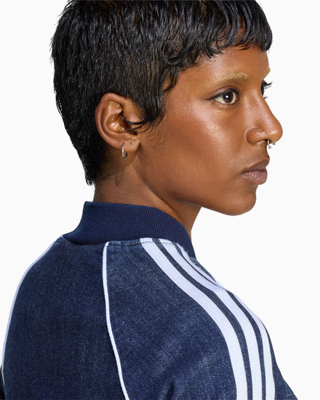 adidas Originals Superstar Denim Corset Track Top Kadın Ceket Indigo Denim