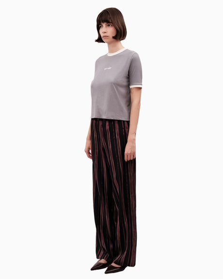 Alt Üst Contrast Ribebd T-Shirt
