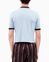 Alt Üst Contrast Ribebd T-Shirt