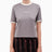 Alt Üst Contrast Ribebd T-Shirt Grey&Cream