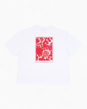 Alt Üst Cross Stitch T-Shirt Beyaz