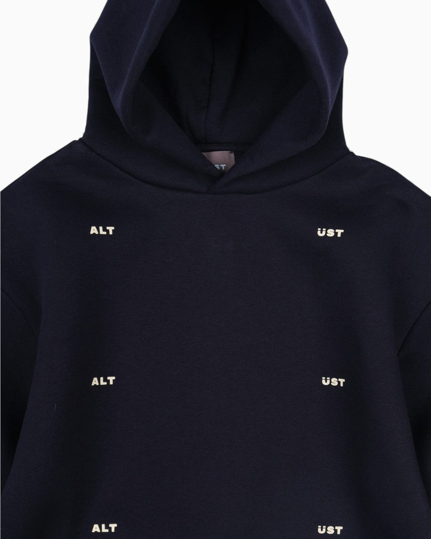 Alt Üst Grid Hoodie