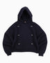 Alt Üst Grid Hoodie Midnight Navy