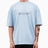 Alt Üst Logo Printed Oversize T-Shirt Baby Blue