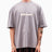 Alt Üst Logo Printed Oversize T-Shirt Grey