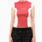 Alt Üst Panelled Baby Kadın T-Shirt Red&White