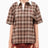 Alt Üst Plaid Polo T-Shirt Brown