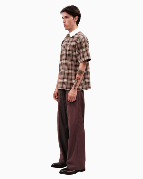 Alt Üst Plaid Polo T-Shirt