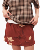 Alt Üst Plaid Polo T-Shirt