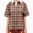 Alt Üst Plaid Polo T-Shirt Brown