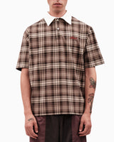 Alt Üst Plaid Polo T-Shirt