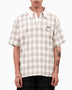 Alt Üst Plaid Polo T-Shirt Cream&Green