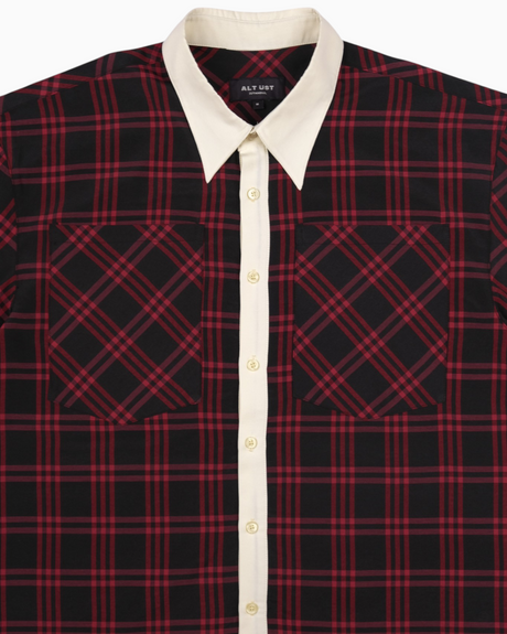 Alt Üst Plaid Poplin Gömlek