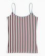 Alt Üst Strapped Top Brown/White