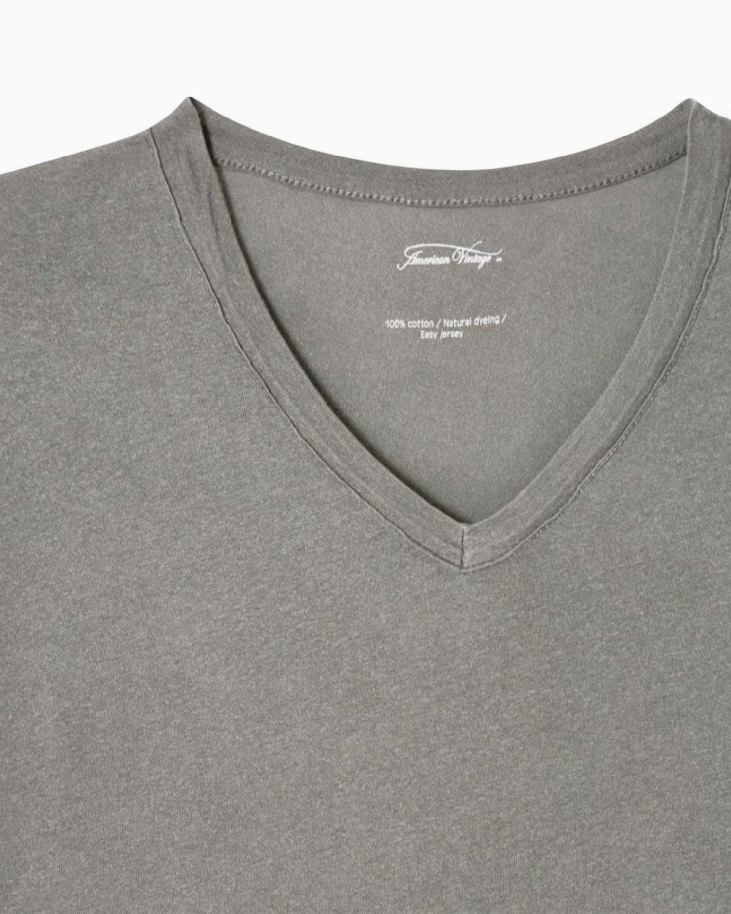 American Vintage Devon Erkek V-Neck T-Shirt