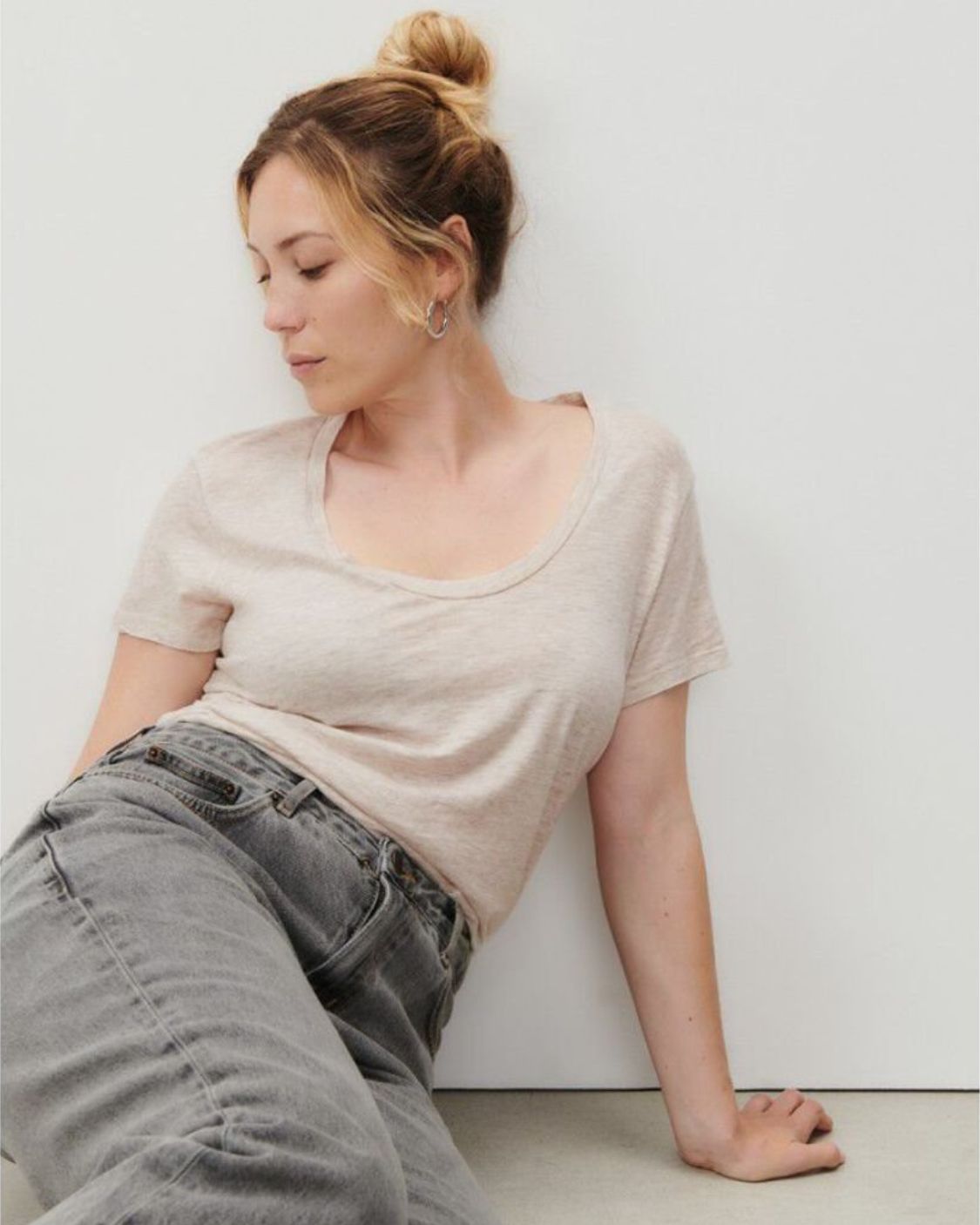 American Vintage Jacksonville Kadın U-Neck T-Shirt