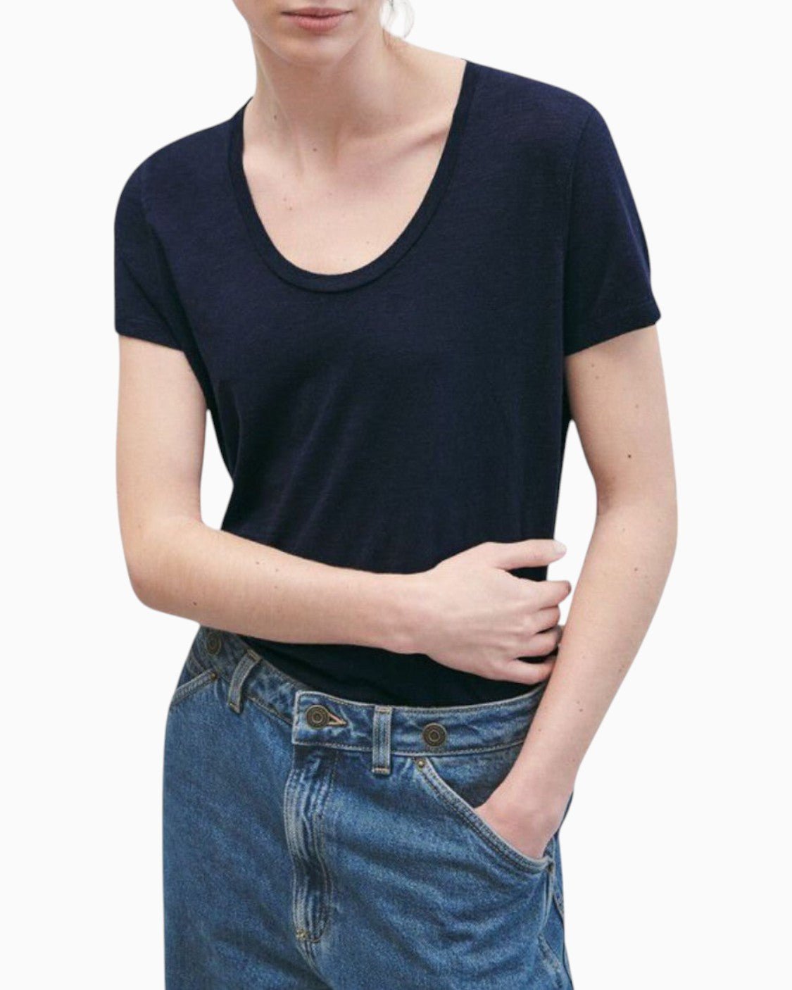 American Vintage Jacksonville Kadın U-Neck T-Shirt