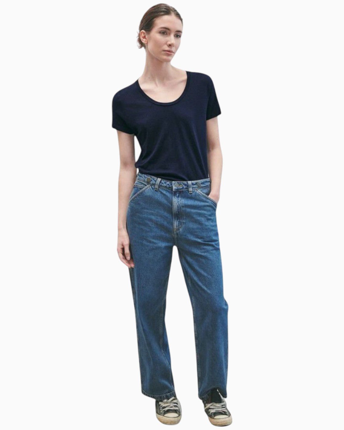 American Vintage Jacksonville Kadın U-Neck T-Shirt