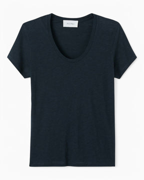 American Vintage Jacksonville Kadın U-Neck T-Shirt Navy
