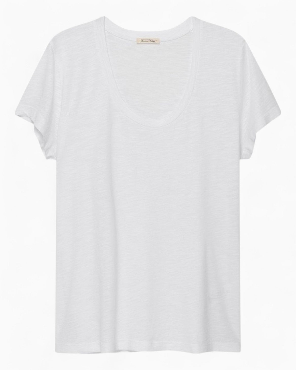 American Vintage Jacksonville Kadın U-Neck T-Shirt White