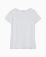 American Vintage Jacksonville Kadın V-Neck T-Shirt White