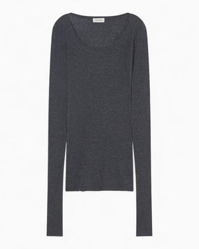 American Vintage Massachusetts Kadın T-Shirt Charcoal Melange