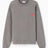 American Vintage Plizzy Erkek Sweatshirt Cendre Vintage