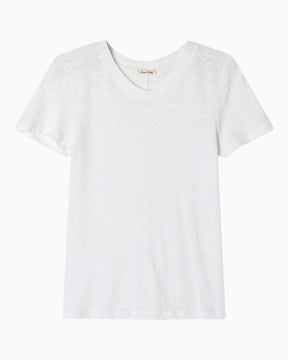 American Vintage Sonoma Kadın T-Shirt Blanc