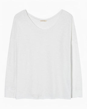 American Vintage Sonoma Uzun Kollu Kadın T-Shirt Blanc