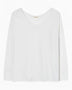 American Vintage Sonoma Uzun Kollu Kadın T-Shirt Blanc