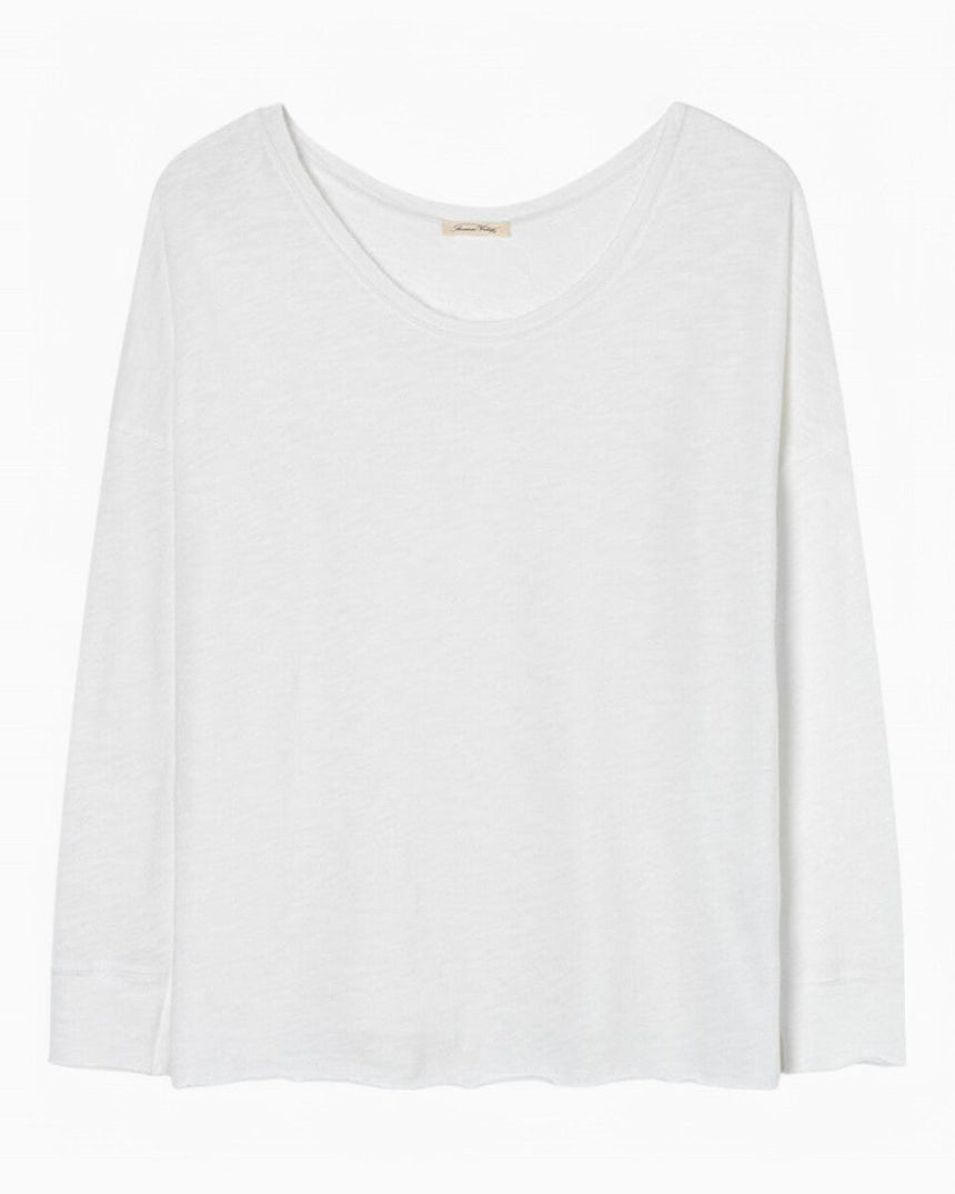 American Vintage Sonoma Uzun Kollu Kadın T-Shirt Blanc
