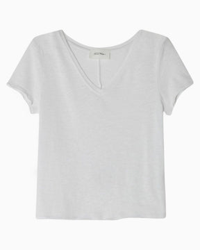 American Vintage Sonoma V-Yaka Kadın T-Shirt Blanc