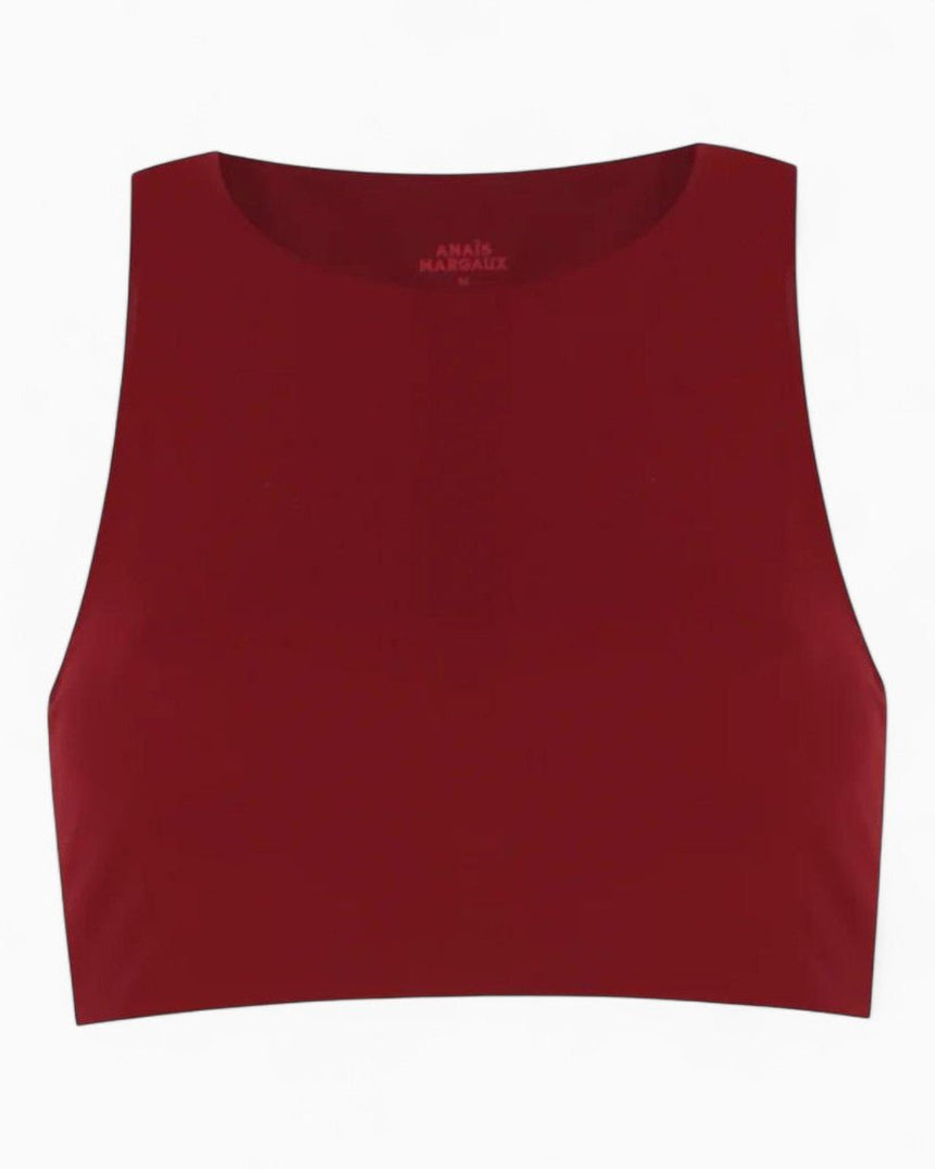 Anais&Margaux High Neck Sports Bra Burgundy