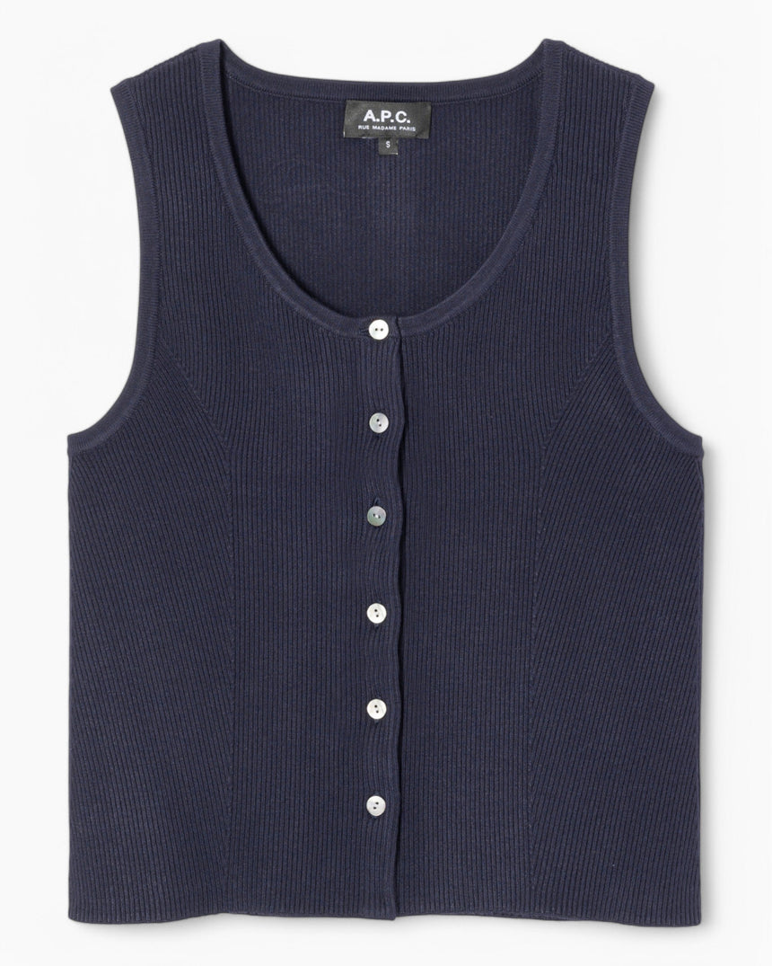 A.P.C. Ambre Vest Kadın Bluz Dark Navy
