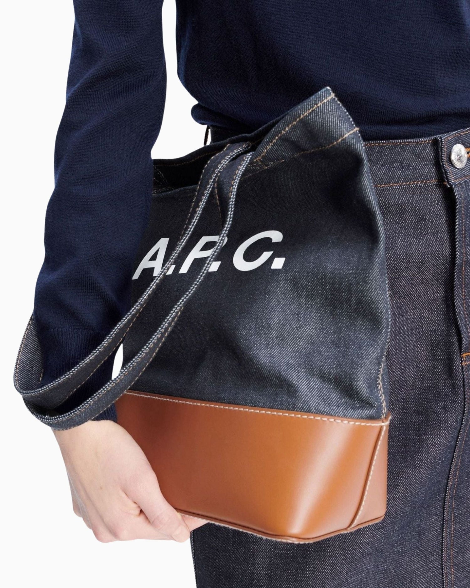 Apc Denim Tote Apc Axelle Tote Bag APC Axel Tote Bag Small Vitruta