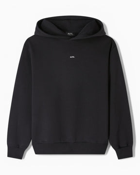 A.P.C. Boxy Micro Logo Hoodie Black/White