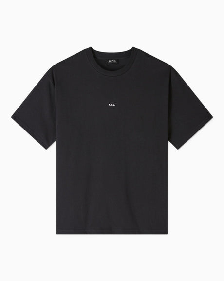 A.P.C. Boxy Micro Logo T-Shirt Noir/Blanc