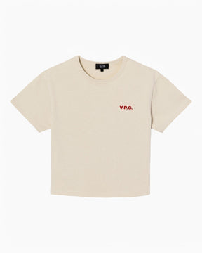 A.P.C. Boxy Petit VPC Kadın T-Shirt Mastic/Rouge