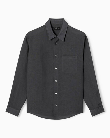 A.P.C. Cassel Logo Gömlek Anthracite