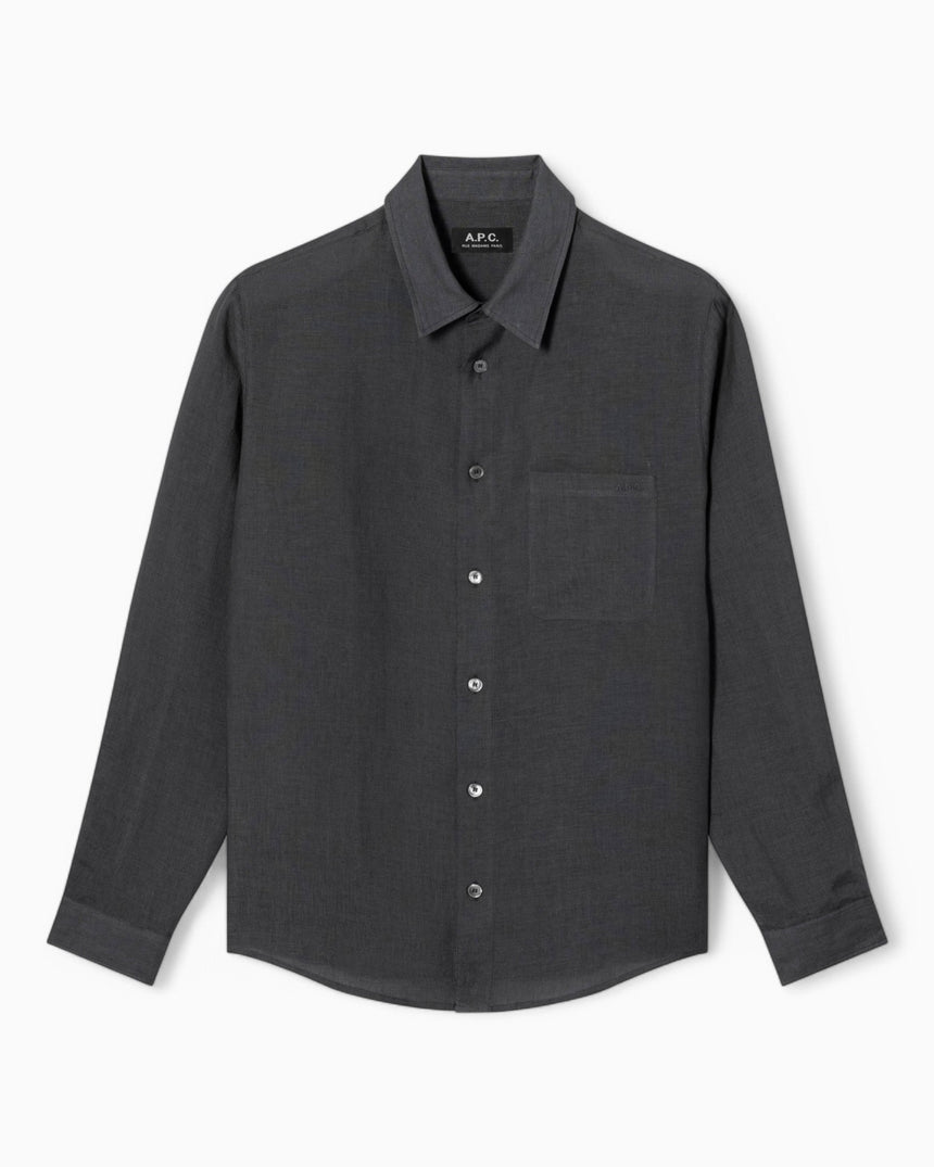 A.P.C. Cassel Logo Gömlek Anthracite